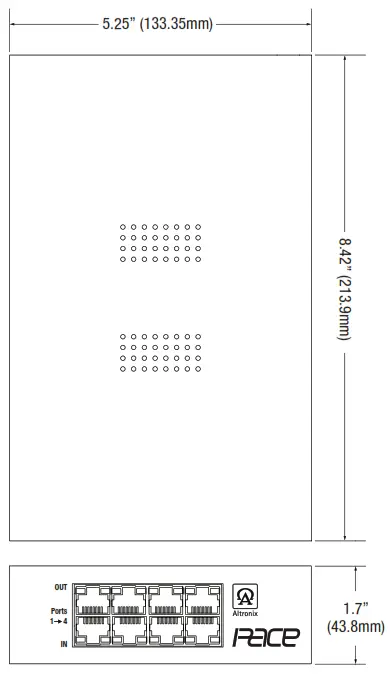 Altronix PacePRM Series Pace4PRM Long Range Ethernet Receivers - Pace4PRM