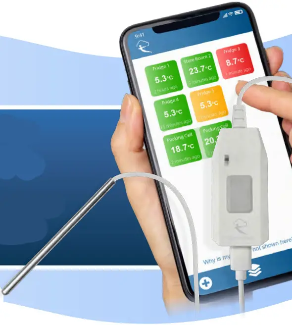 files thru the air PRO TP Temperature Probe Limit Alert Sensor