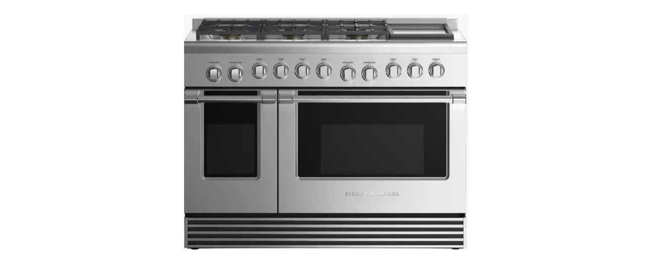 Fisher Paykel Rgv2-486gd-l_n 48 Inch 6 Burners Gas Range With Griddle User Guide