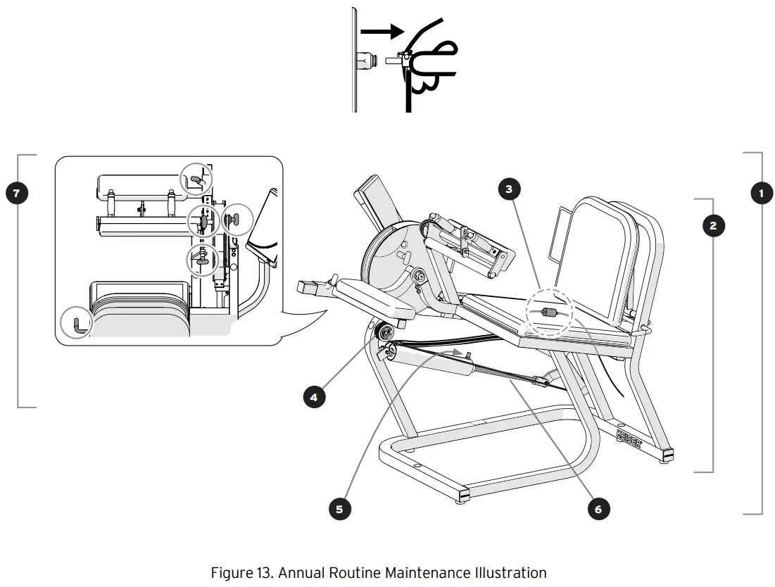 KEISER AIR250 Seated Leg Curl Machine - Fig 20