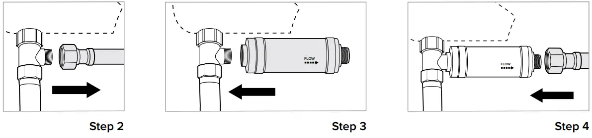 brondell SWASH CL1500 Advanced Bidet Seat - External Bidet Filter Installation