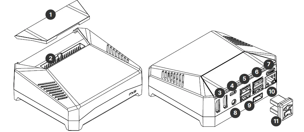 ARGON 40 M.2 Expansion Board USB 3.0 to M.2 SATA SSD Adapter fig (1)