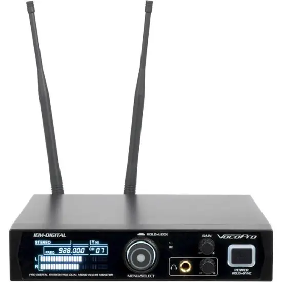 VocoPro IEM-DIGITAL Professional Digital Stereo Dual Mono In Ear Monitor