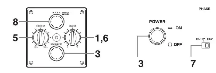 YAMAHA NS-SW700 Subwoofer Owner’s Manual - ADJUSTING THE SUBWOOFER BEFORE USE
