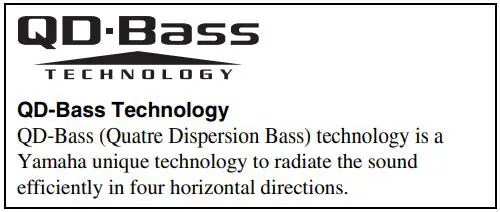 YAMAHA NS-SW700 Subwoofer Owner’s Manual - QD-Bass Technology