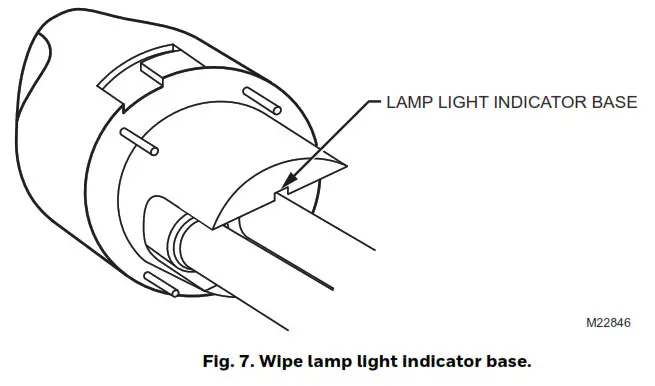 Honeywell Home UV100E Ultraviolet System - Wipe lamp light indicator base