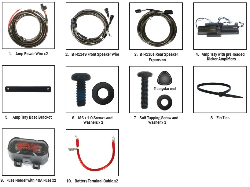 SSV WORKS RZ4-2ARC Polaris RZR XP Turbo S 2-Speaker Kit-1