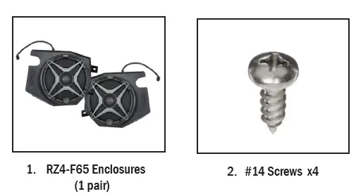 SSV WORKS RZ4-2ARC Polaris RZR XP Turbo S 2-Speaker Kit-11