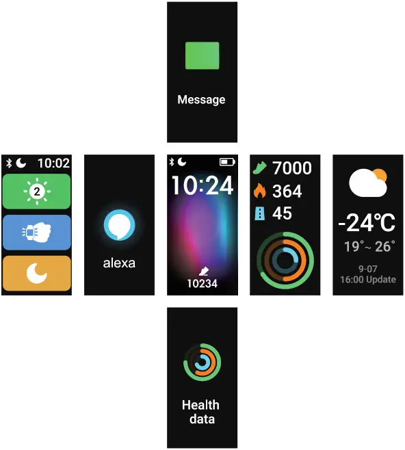 GT Band Smart Sports Watch - Function Description