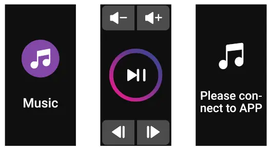 GT Band Smart Sports Watch - Music