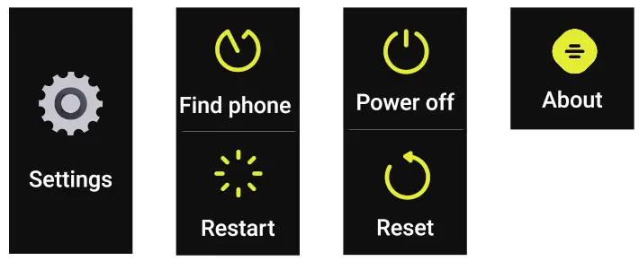 GT Band Smart Sports Watch - Settings