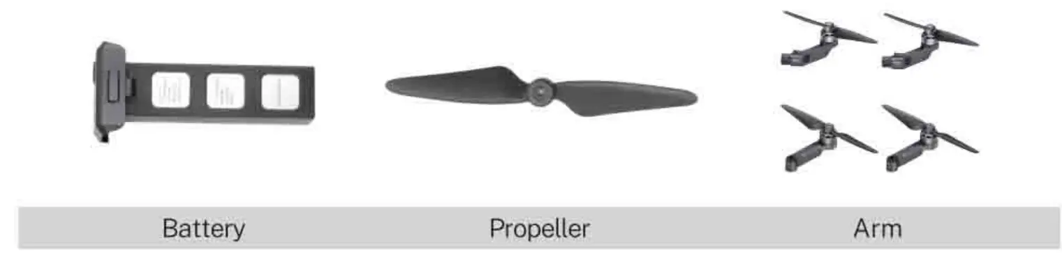 Bwine F7 GB2 Foldable Camera Drone - fig 1