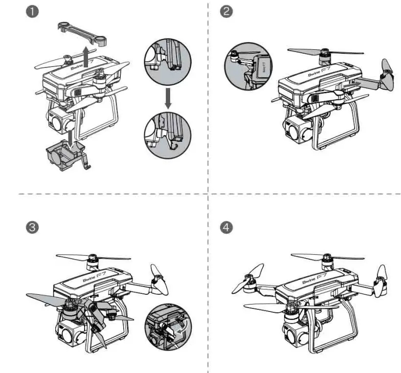Bwine F7 GB2 Foldable Camera Drone - fig 53