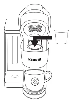 KEURIG 5000361470 K Supreme Plus Smart Single Serve K Cup Pod Coffee Maker - handle