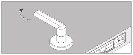 Schlage LM9200 Series Lock Installation - Check rotation of the lever