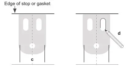 Schlage LM9200 Series Lock Installation - Edge of stop or gasket