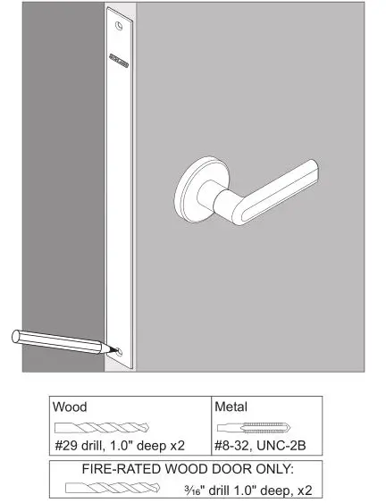 Schlage LM9200 Series Lock Installation - If necessary, use the armor front
