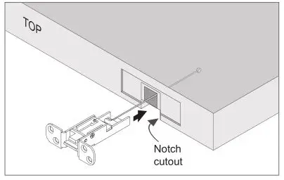 Schlage LM9200 Series Lock Installation - Insert the top latch