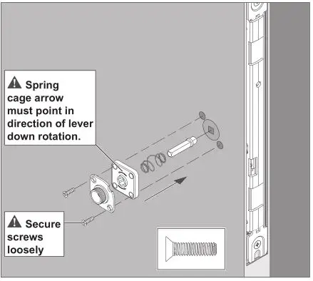 Schlage LM9200 Series Lock Installation - Install interior spindle