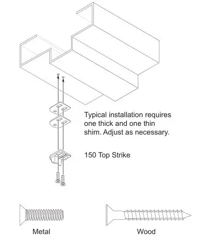 Schlage LM9200 Series Lock Installation - Install top strike