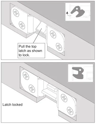 Schlage LM9200 Series Lock Installation - Lock the latch(es)