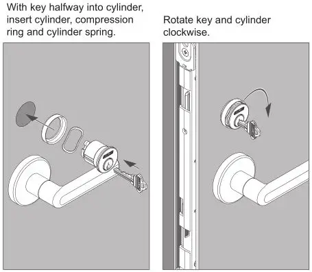 Schlage LM9200 Series Lock Installation - ROSE TRIM ONLY
