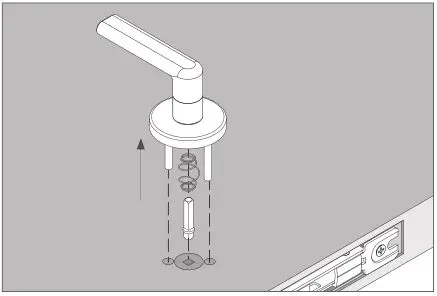 Schlage LM9200 Series Lock Installation - Remove the exterior lever assembly from the door