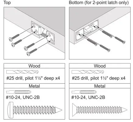 Schlage LM9200 Series Lock Installation - Secure the latch