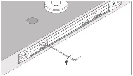Schlage LM9200 Series Lock Installation - Turn the top cable spool screw counter-clockwise