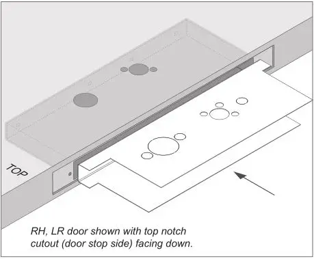 Schlage LM9200 Series Lock Installation - With fire barrier in correct orientation