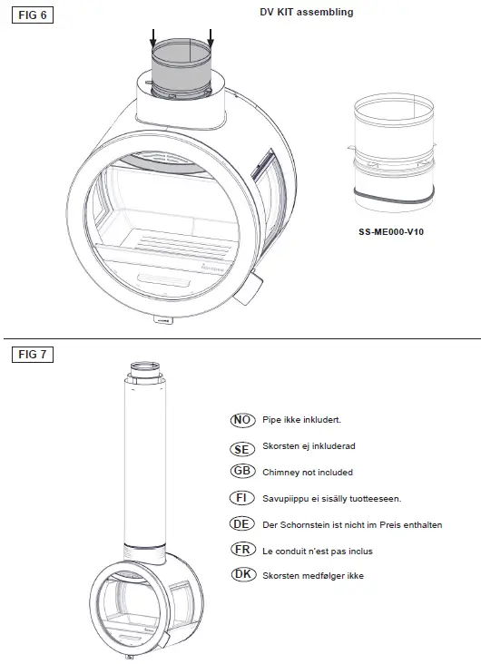 Nordpeis Me Ceiling Stove with DV Kit 15