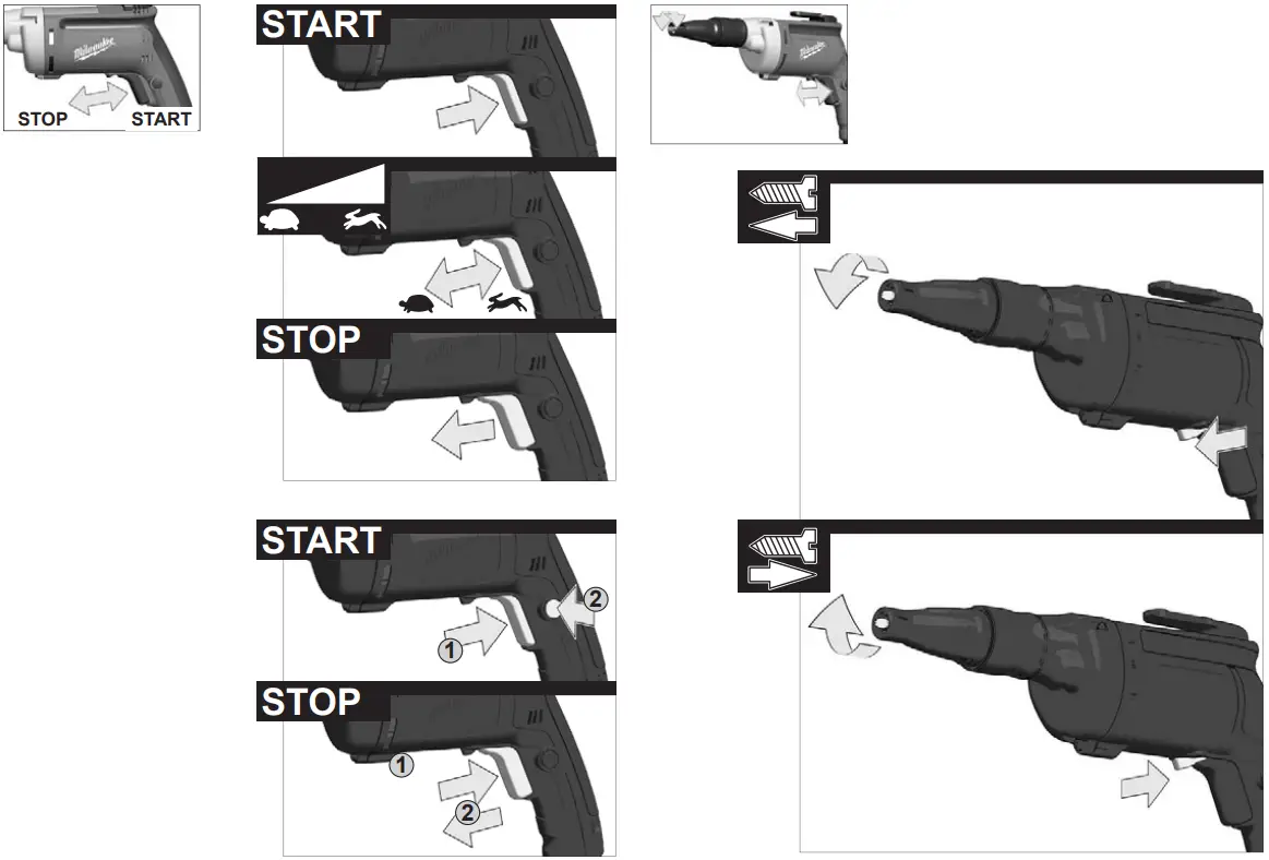 milwaukee DWSE 4000 Q Drywall Screwdriver fig 3