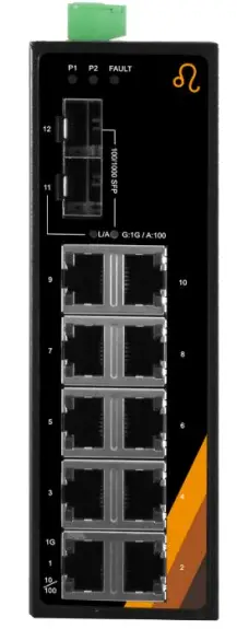 Leonton EG2-1202-SFP- 12-Port Industrial Gigabit Ethernet Switch
