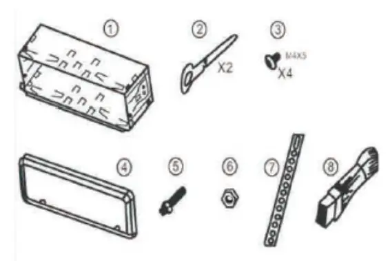 BELVA-BDMRS5-Single-DIN-CD-Car-Stereo -with-Bluetooth-fig-4