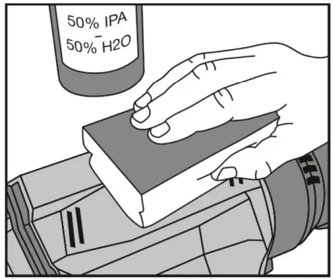 Cleaning the surface