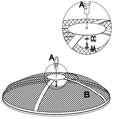 SUNJOY GROUP A301017500 Costa 40-Inch Round Steel Wood Burning Firepit Table - Fig 2