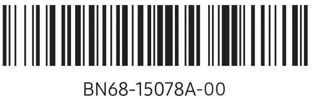 SAMSUNG AU8200 55 Inch Smart LED Display - bar code