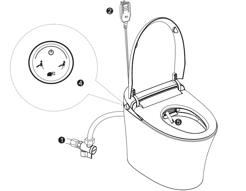 ANZZI TL-STSF851WH ENVO Aura Elongated Smart Bidet Toilet - fig10