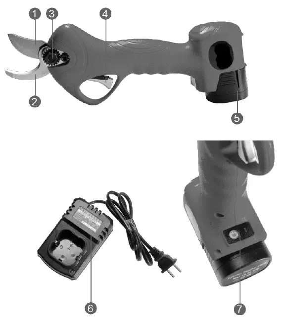 anova TP2502 Battery Pruning Shears 4