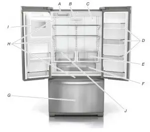 Whirlpool French Door Bottom Mount Dispensing and Storage