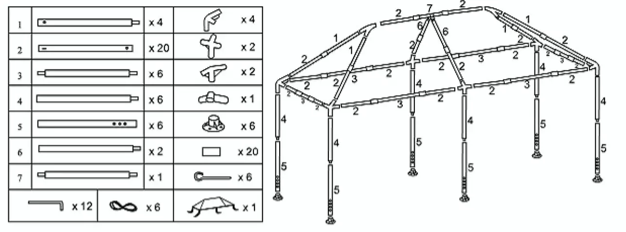 honey-joy-TOPB002936-20-ft-x-10-ft-White-Outdoor-Wedding-Party-Event-Tent-Gazebo-fig-1