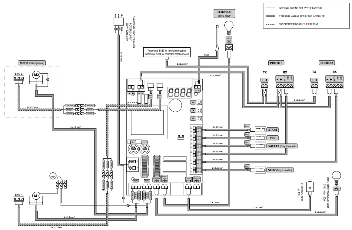 DEA I6250XX Electro Mechanical Operator For Swing Gate - fig 2