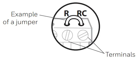 Honeywell Home RCHT9510WFW2001 -Keep jumpers
