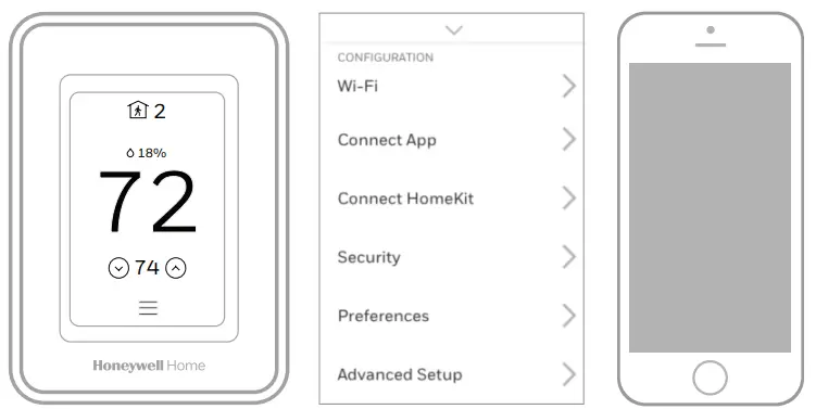 Honeywell Home RCHT9510WFW2001 -Setup