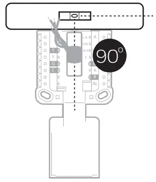 Honeywell Home RCHT9510WFW2001 -place the wall