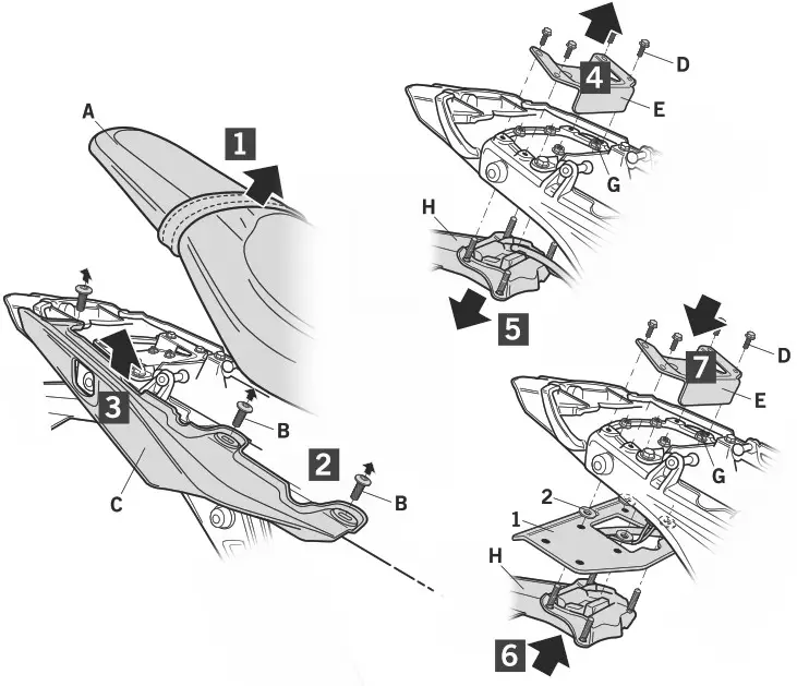 SHAD Y0MT91SR Side Bag Holders - Product Overview 2