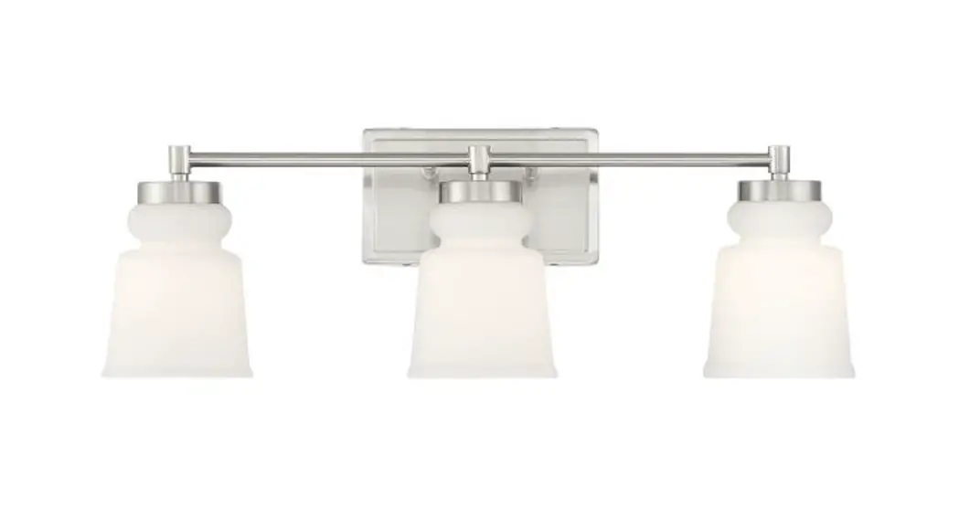 Meridian M80057bn-mbk Three Light Bathroom Vanity Light Instruction Manual Meridian M80057bn-mbk Three Light Bathroom Vanity Light Instruction Manual
