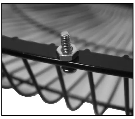 Safety Grille and Fan Blade