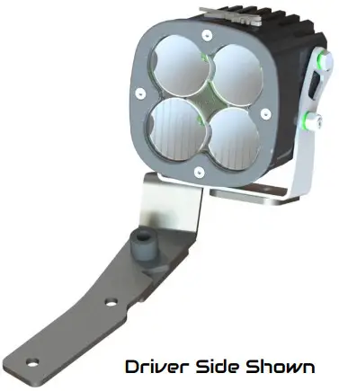 SDHQ 2007 2018 Mercedes Sprinter Van A Pillar Light Mounts - Driver Side Shown