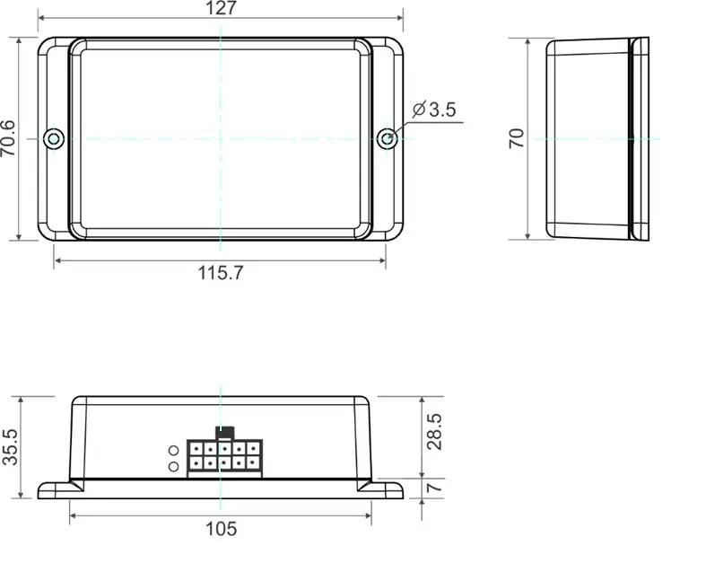 REC Pre Charge Unit V3 0 Off Grid and Marine Energy Systems - Dimensions